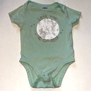 Love You To The Moon Short Sleeve Onesie 18-24M